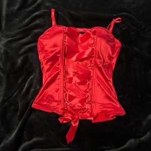 red corset
